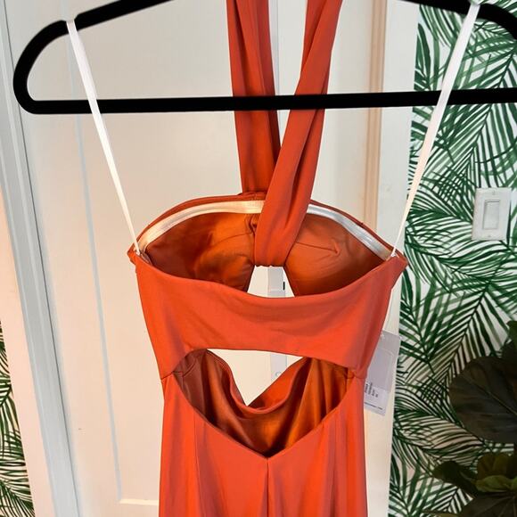 NWT Katie May Amber Cutout Maxi Gown in Rust Sz XS MSRP $250 - Picture 12 of 14